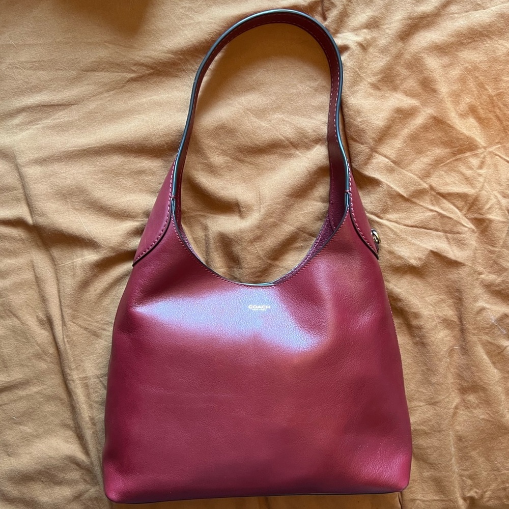 Coach Brooklyn 28 Leather Shoulder Bag - Dark Ruby *DISCONTINUED*